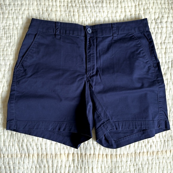 Navy Cotton Shorts - Picture 1 of 2